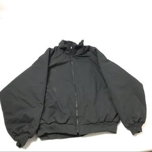 New Men’s Work Flannel Lined Warm Coat Winter Jacket Size 3XL Waterproof Black